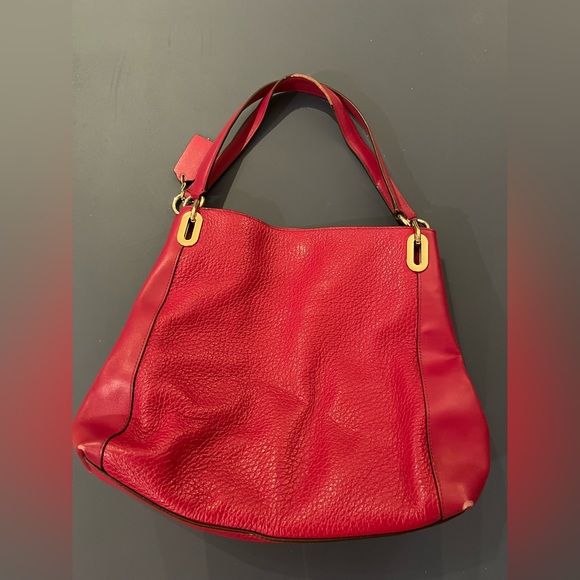 Bright pink unique Coach bag - Picture 2 of 5